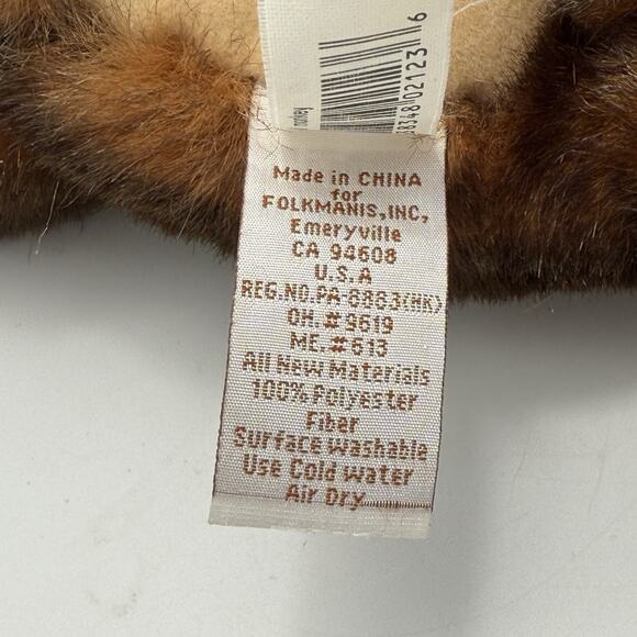 Folkmanis Small Monkey Full Body Puppet Plush Brown Chimp Long Tail No Tag - Picture 6 of 6